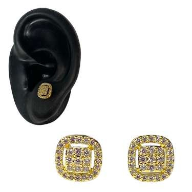 GOLD SQUARE EARRING