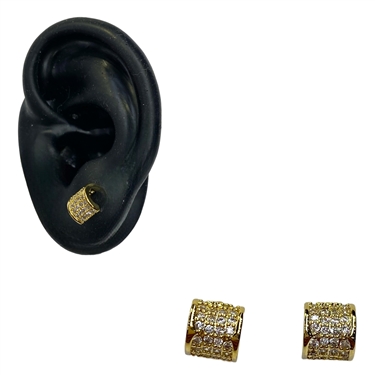 GOLD SQUARE EARRING