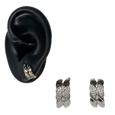 SILVER HOOP EARRING