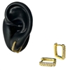 GOLD PLATED HOOP EARRING