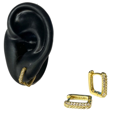GOLD PLATED HOOP EARRING