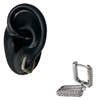 SILVER HOOP EARRING