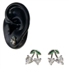 SILVER CHERRY EARRING