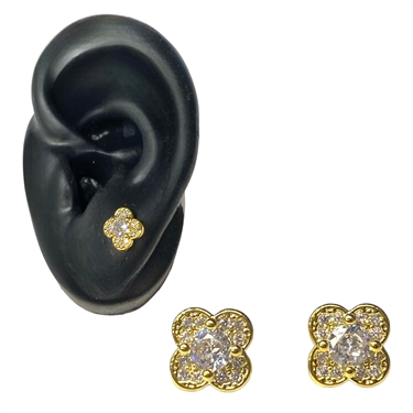 GOLD FLORWER EARRING