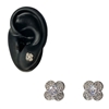 SILVER FLOWER EARRING