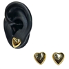 GOLD HEART EARRING