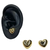 GOLD HEART EARRING