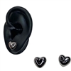 SILVER HEART EARRING