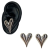 SILVER HEART EARRING