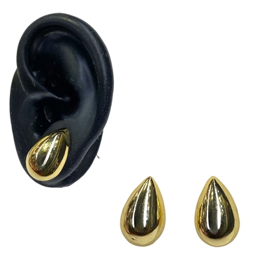 GOLD TEAR DROP EARRING