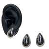 SILVER TEAR DROP EARRING