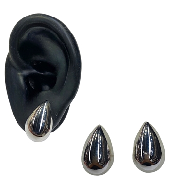 SILVER TEAR DROP EARRING