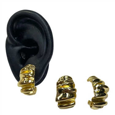 GOLD SEASHELL EARRING