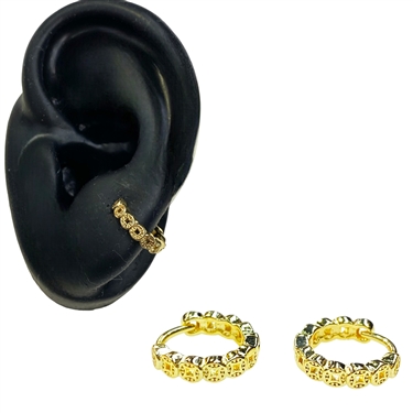 SILVER HOOP EARRING