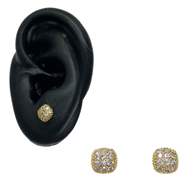 GOLD SQUARE EARRING