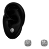 SILVER SQUARE EARRING