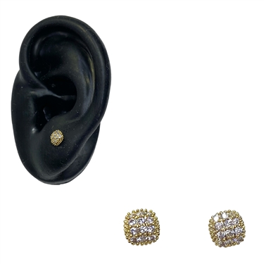 GOLD SQUARE EARRING