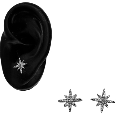 SILVER STAR EARRING