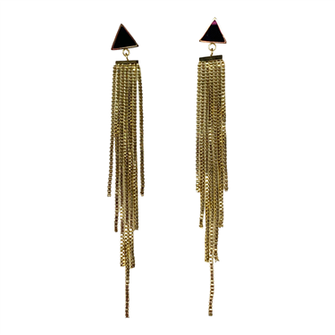 GOLD DANGLING EARRING