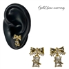 GOLD BOW DAINTY EARRING