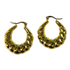 GOLD SEASHELL HOOP