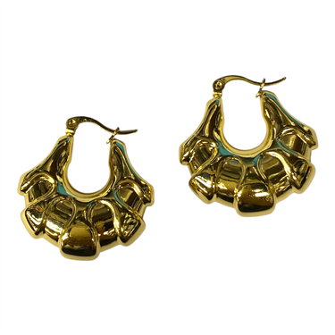 GOLD SEASHELLS SMALL HOOP