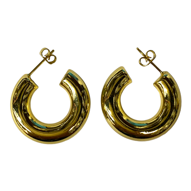 GOLD DANGLING HOOPS