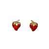 GOLD STRAWBERRY EARRING