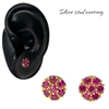 GOLD FUCHSIA FLOWER EARRING