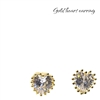 GOLD HEART EARRING