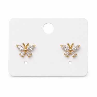 Butterfly Zircon Stud Earrings