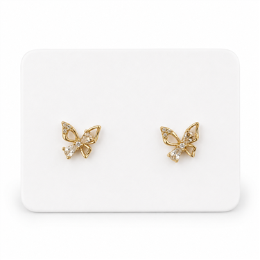 Butterfly Zircon Stud Earrings