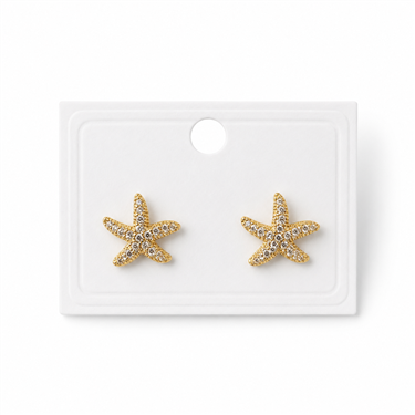 PavÃ© Starfish Stud Earrings