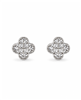 Clover Crystal Stud Earrings