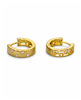 Hollow Rhinestone Huggie Hoop Earrings
