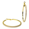 GOLD RHINESTONE HOOPS