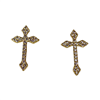 GOLD CROSS EARRING