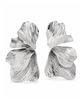 Four-Petal Pleated Flower Earrings