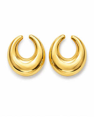 Crescent Hoop Earrings