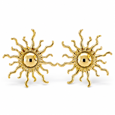 Flame Sun Earrings