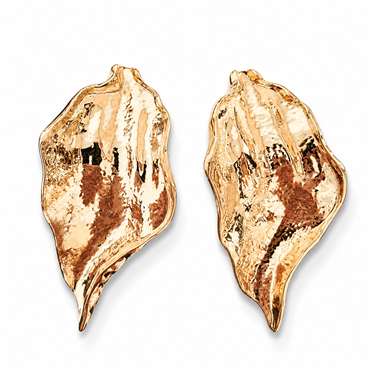 Irregular Leaf Statement Earrings