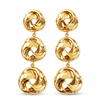 Swirl Disc Drop Earrings