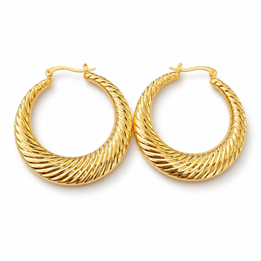 Twisted Hoop Earrings
