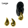 GOLD LARGE TEAR DROP EARRING