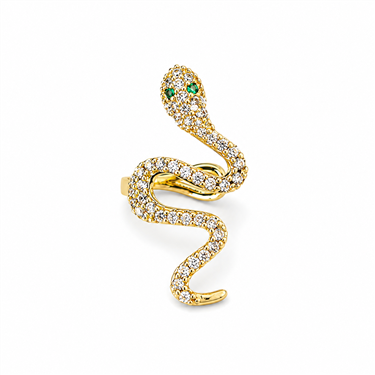 Rhinestone Snake Earrings