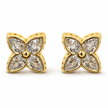 Butterfly Crystal Stud Earrings