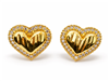 Rhinestone Heart Stud Earrings