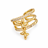 Rhinestone Bow Ear Cuff