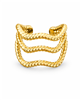 Triple Wave Line Earring