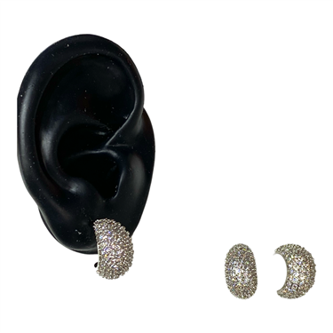SILVER HOOP EARRING